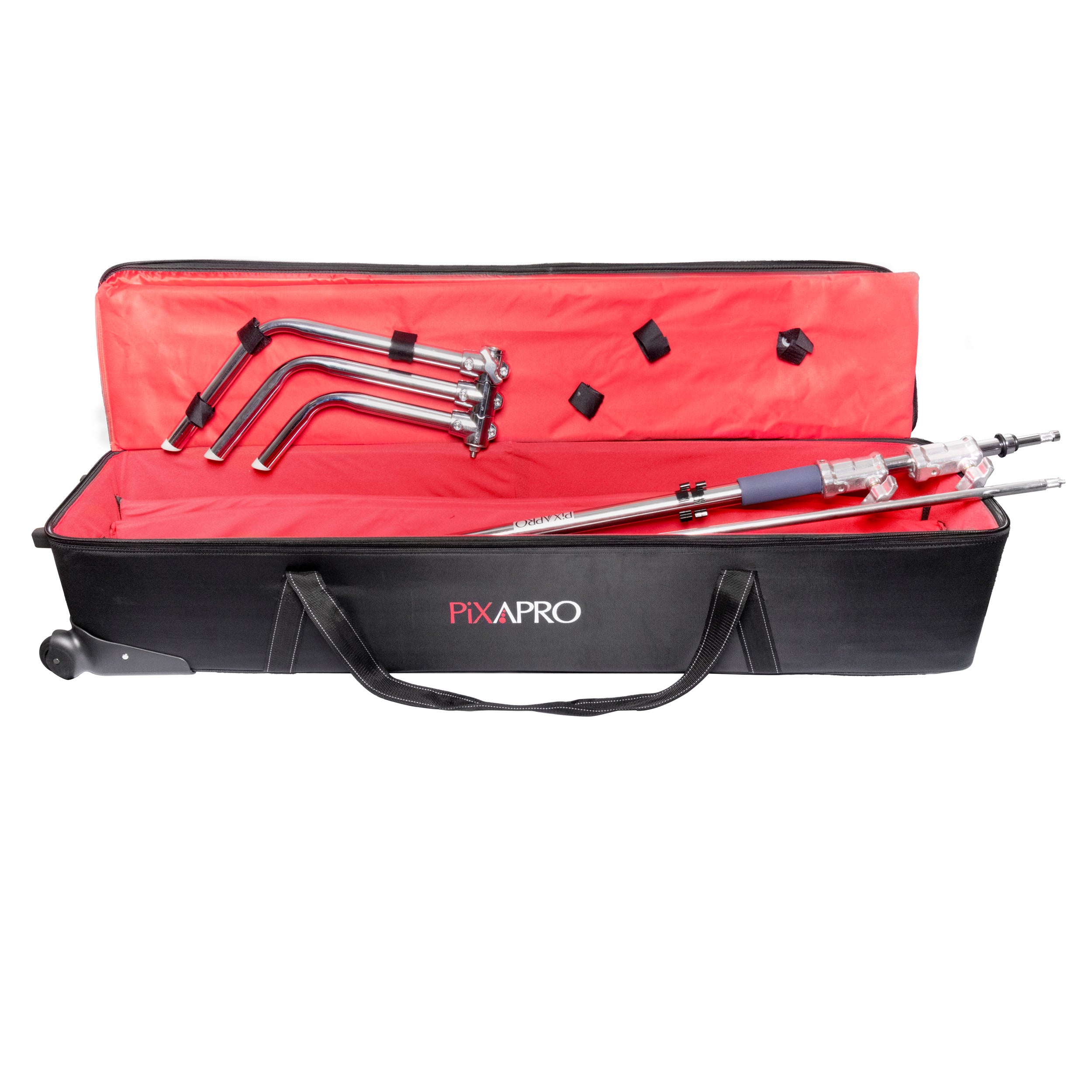 Professional Turtle Base C Stand Roller Case Bag - Heavy Duty Light Stand Transport for Photography & Video Studio Equipment - Perfect for On-Location Shoots & Studio Storage