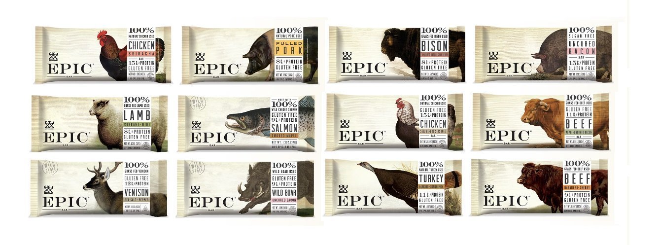 Epic Bars Variety Pack - 9 Delicious Flavors (9 Pack) | High-Protein, Gluten-Free Snacks for Hiking, Camping & On-the-Go Energy | Paleo & Keto Friendly