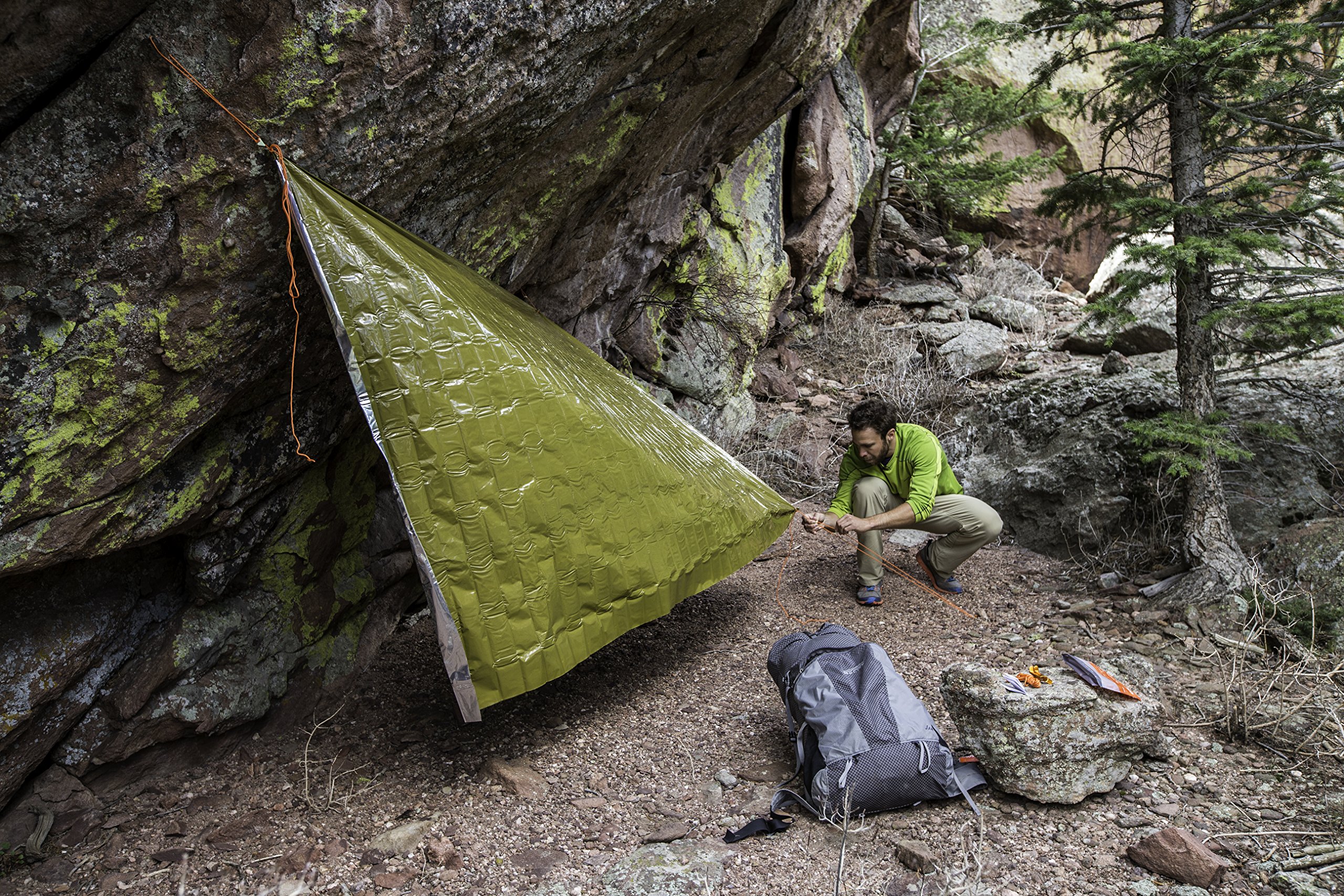 S.O.L. Heavy Duty Emergency Survival Blanket - 90% Heat Reflective for Outdoor Camping, Hiking & First Aid Kits - Perfect for Wilderness Survival & Emergency Preparedness