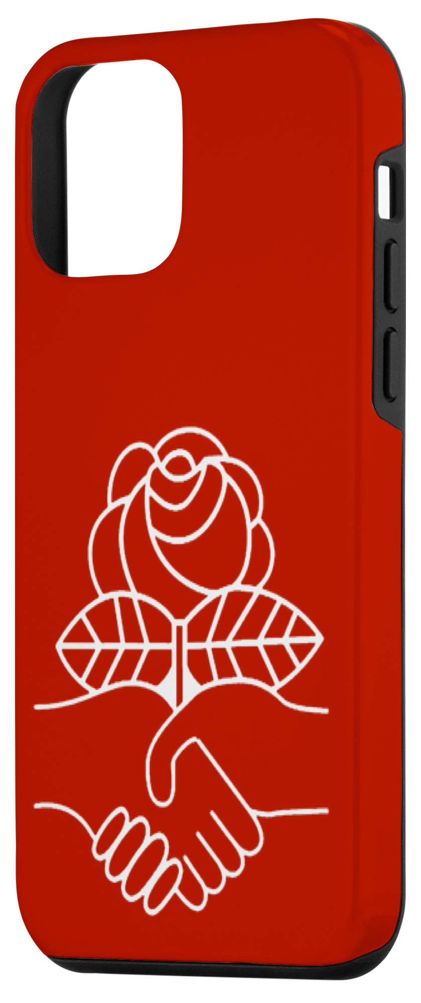 iPhone 12 Mini Case - Democratic Socialists Design with Rose Motif - Perfect for Political Enthusiasts & Activists - Slim Protective Phone Cover for Everyday Use