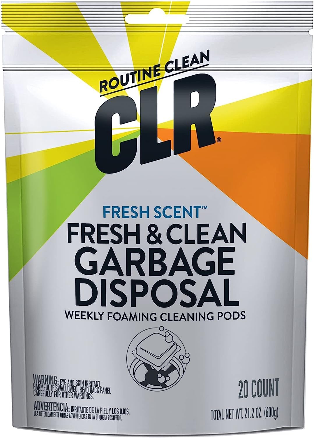 CLR Garbage Disposal Cleaner & Deodorizer - Eliminates Odors & Build-Up | Safe for All Disposals | Kitchen Sink & Drain Maintenance