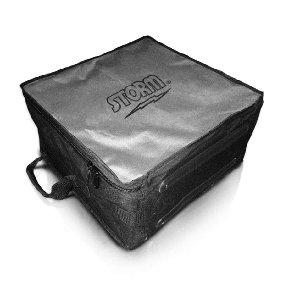 Storm 4 Ball Bowling Case - Heavy Duty Black/Gray Tote Bag for Bowling Balls - Perfect for League Play, Tournaments & Practice Sessions