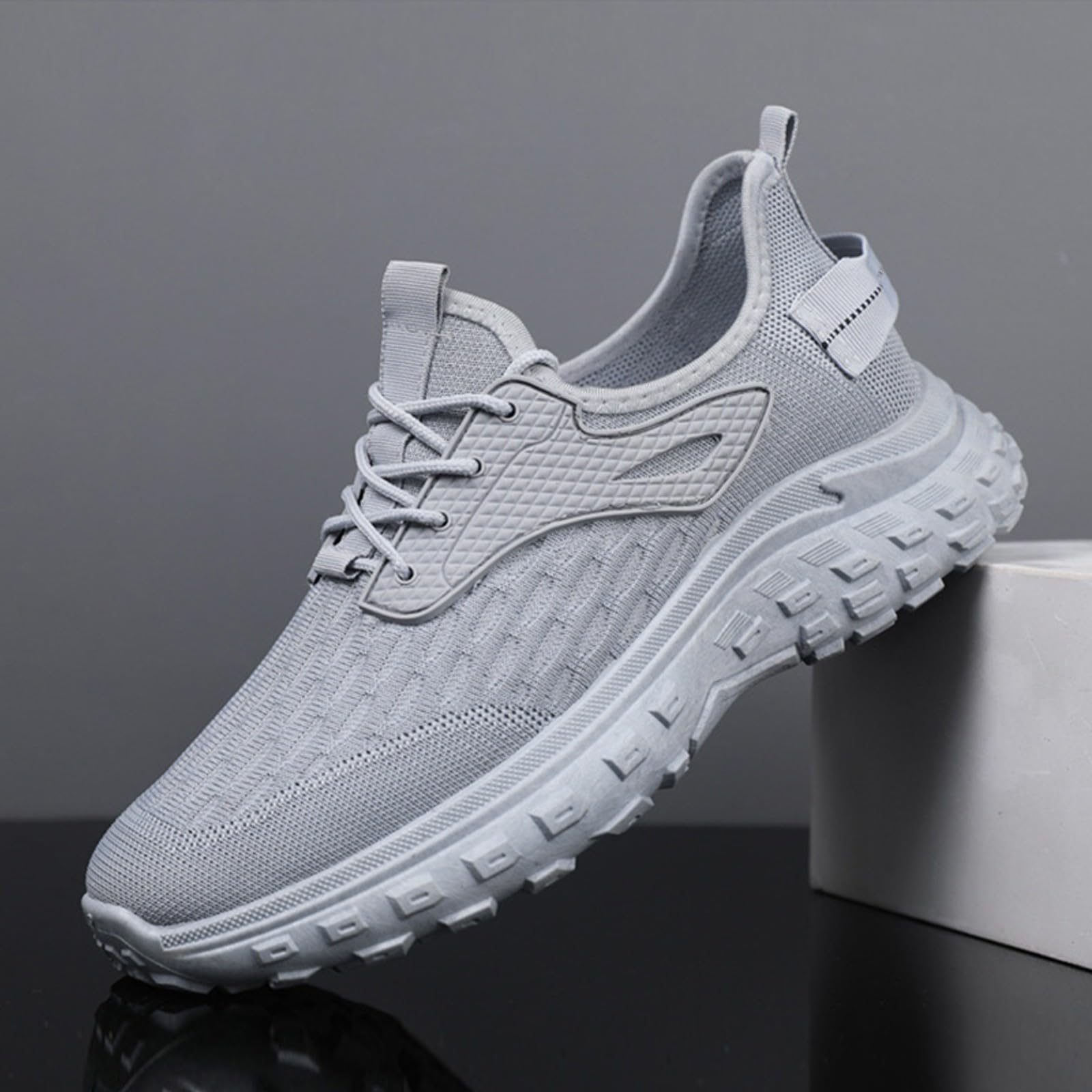 Men's Lightweight Breathable Running Shoes - Non-Slip Hiking & Training Sneakers with Mesh Upper for Jogging, Trekking & Tennis | Perfect for Gym Workouts & Outdoor Activities