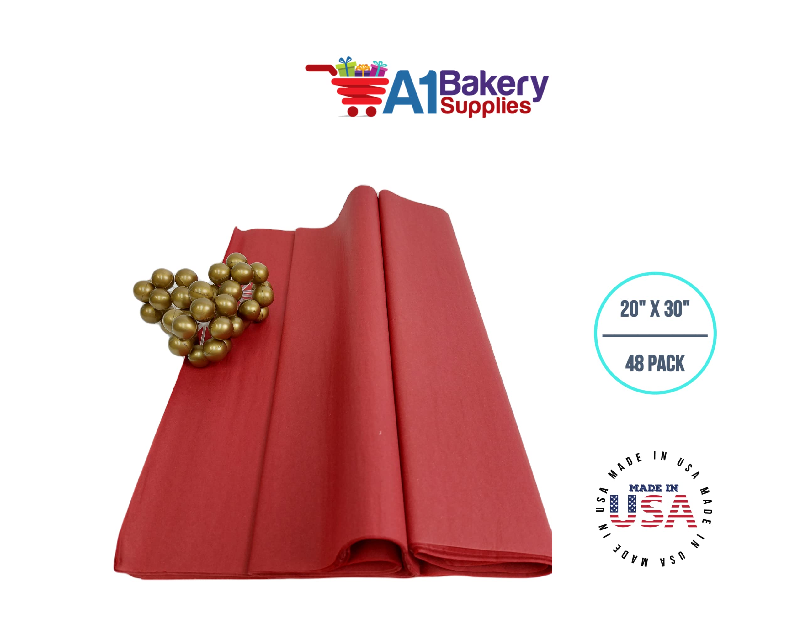 Premium Scarlet Red Tissue Paper 20