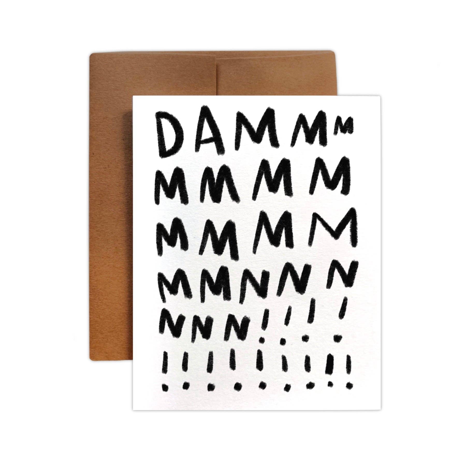Funny DAMMMMMNNN!!! Card - Hilarious Greeting Card for Friends & Family - Perfect for Birthdays, Parties & Special Occasions