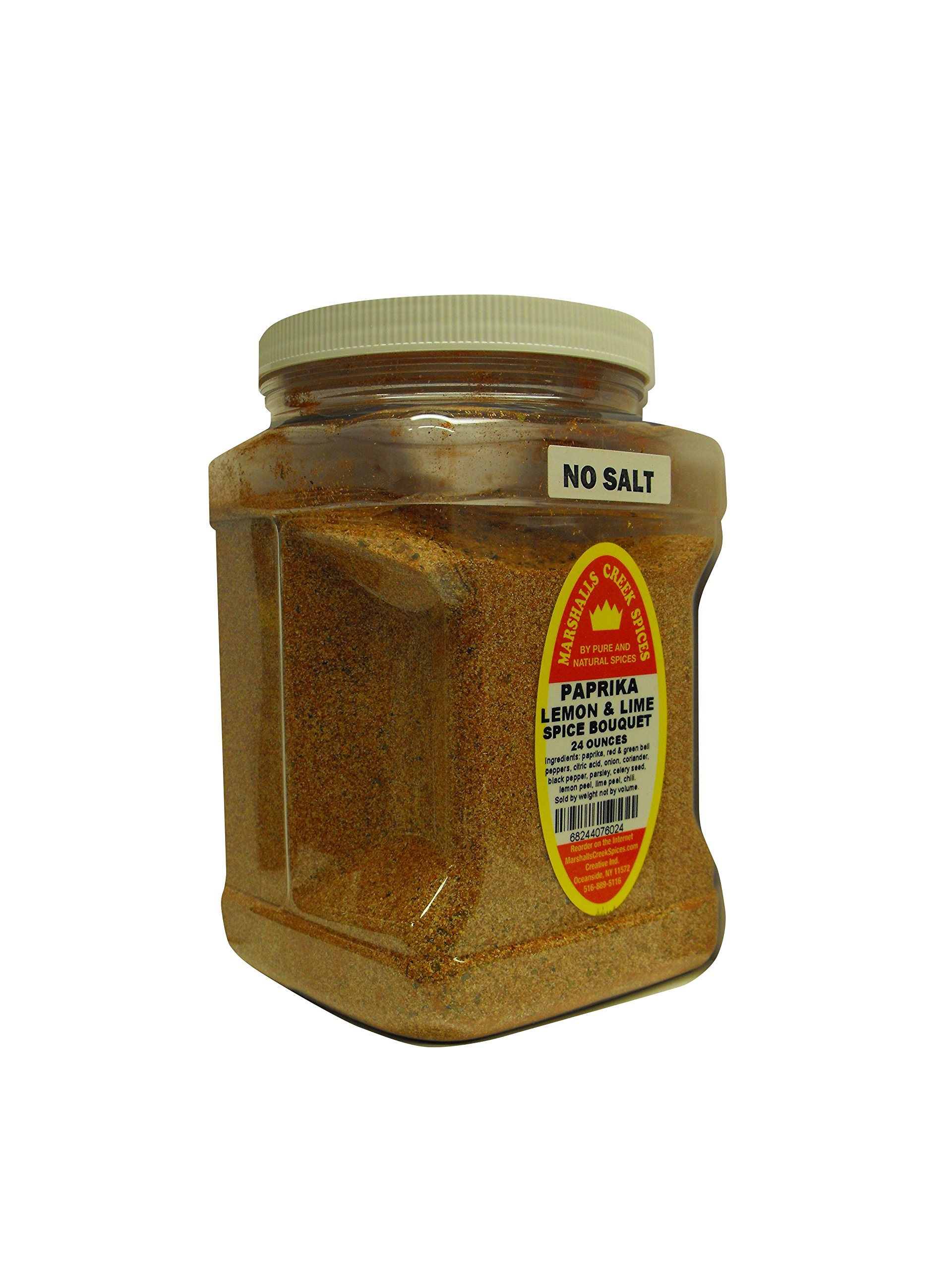 Premium Family Size Marshalls Creek Spices - Paprika Lemon & Lime Spice Bouquet, No Salt Seasoning, 24 Ounce | All-Natural Flavor Enhancer for Grilling, Roasting & Salad Dressings | Great for BBQ, Seafood & Mediterranean Dishes