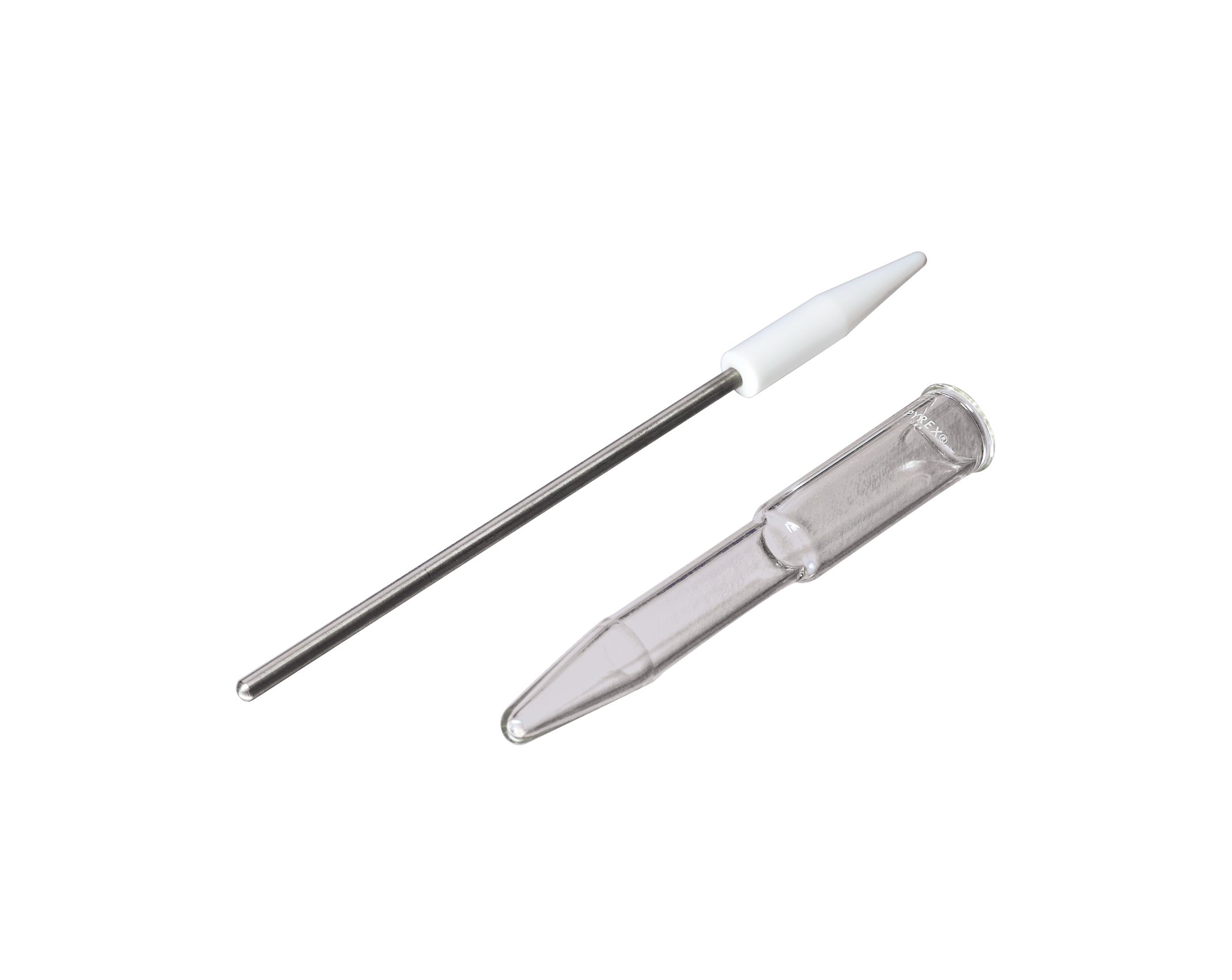 Premium Corning Pyrex Borosilicate Glass Tissue Grinder - 15ml Capacity, Non-Sterile PTFE Pestle with Steel Shaft - Ideal for Lab Sample Preparation, Homogenizing Tissues & Cell Disruption in Research Laboratories