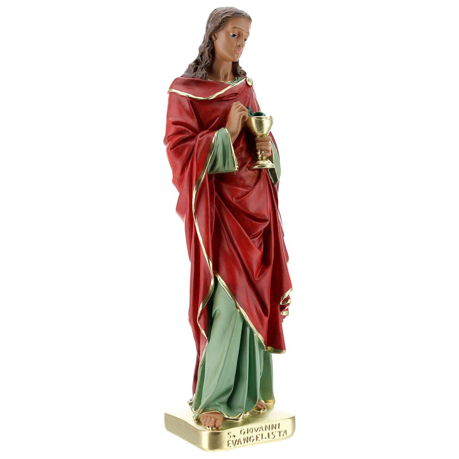 St. John The Evangelist 30cm Chalk Statue - Religious Home Decor & Catholic Gifts - Perfect for Church Altars, Home Shrines & Christian Collections