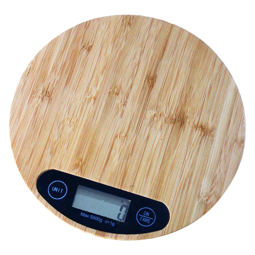 Bamboo Digital Kitchen Scale - Portable Food & Coffee Scale for Baking, Cooking, Travel | Battery-Free