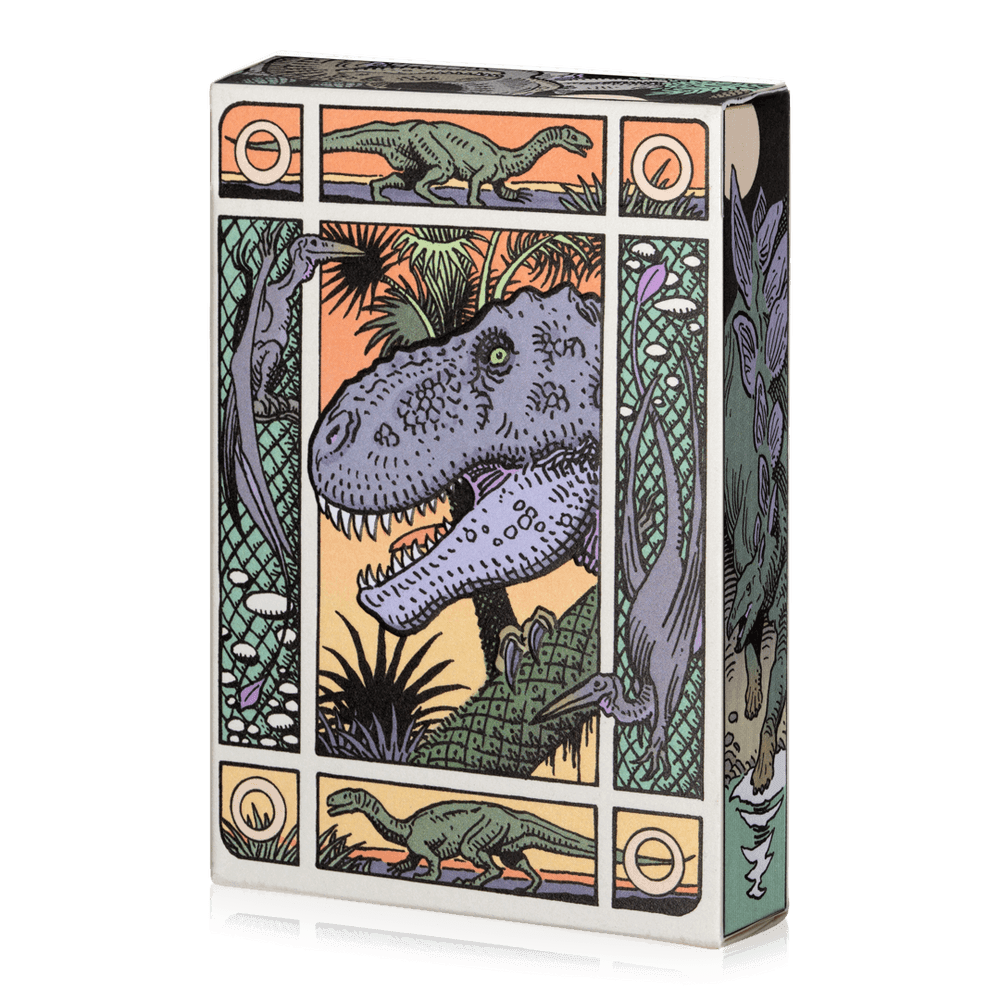Dinosaur Playing Cards - 52 Unique Dinosaur-Themed Cards for Family Game Night & Collectors | Perfect for Poker, Magic Tricks & Educational Fun