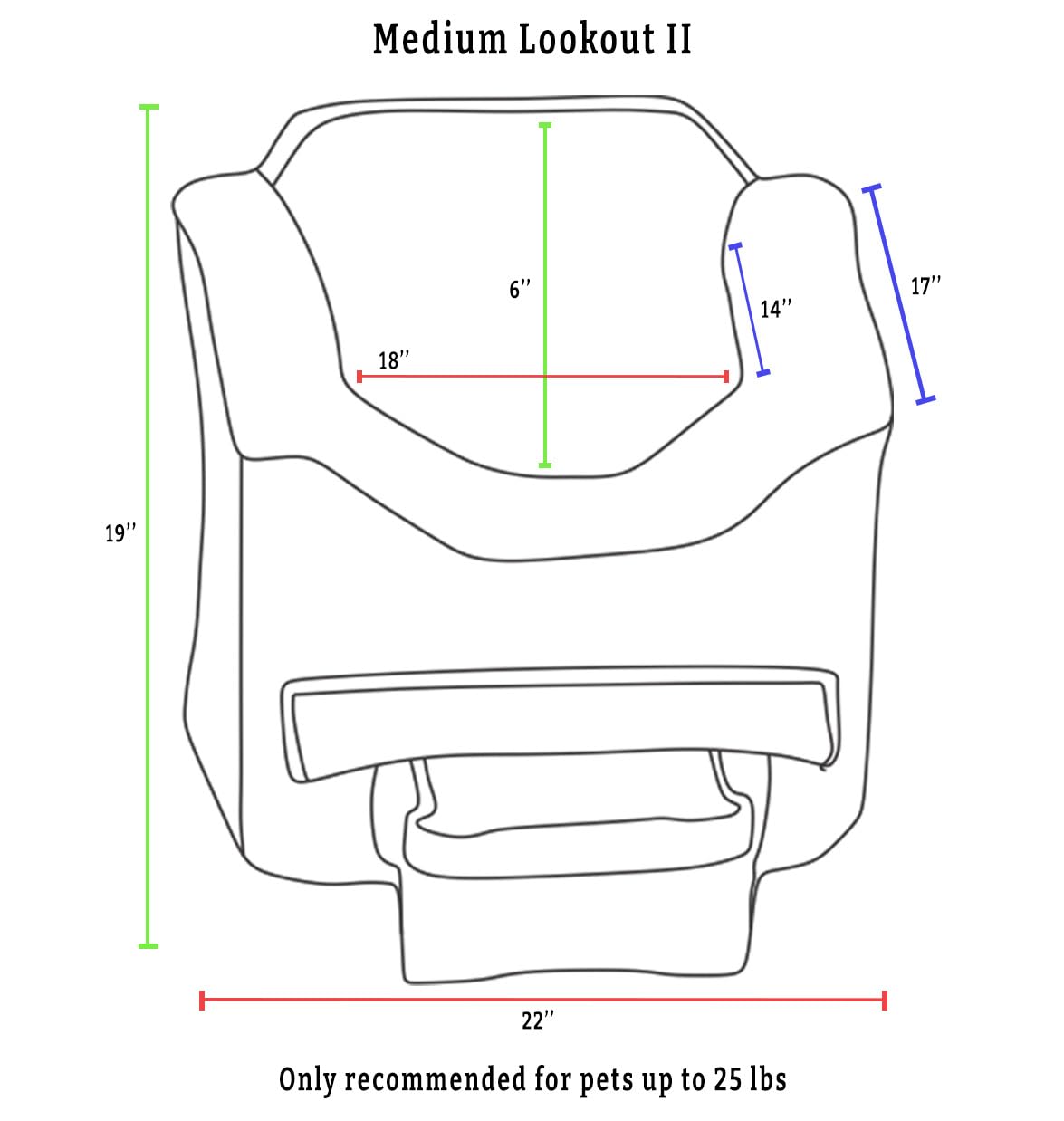 Snoozer Lookout II Dog Car Seat for Small Dogs Under 25lbs - Washable Dark Chocolate Cover with Storage Tray & Safety Harness | Pet Travel Accessory to Prevent Car Sickness | Perfect for Road Trips, Vet Visits & Daily Commutes