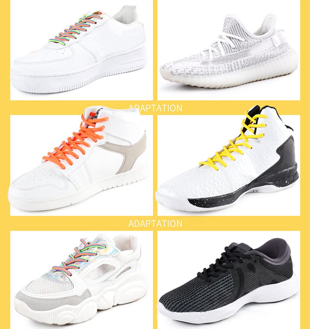 Premium Round Shoelaces for Sneakers, Boots & Athletic Shoes - Durable Thick Laces for Sports, Canvas Shoes & Casual Wear - Perfect for Running, Hiking & Everyday Use