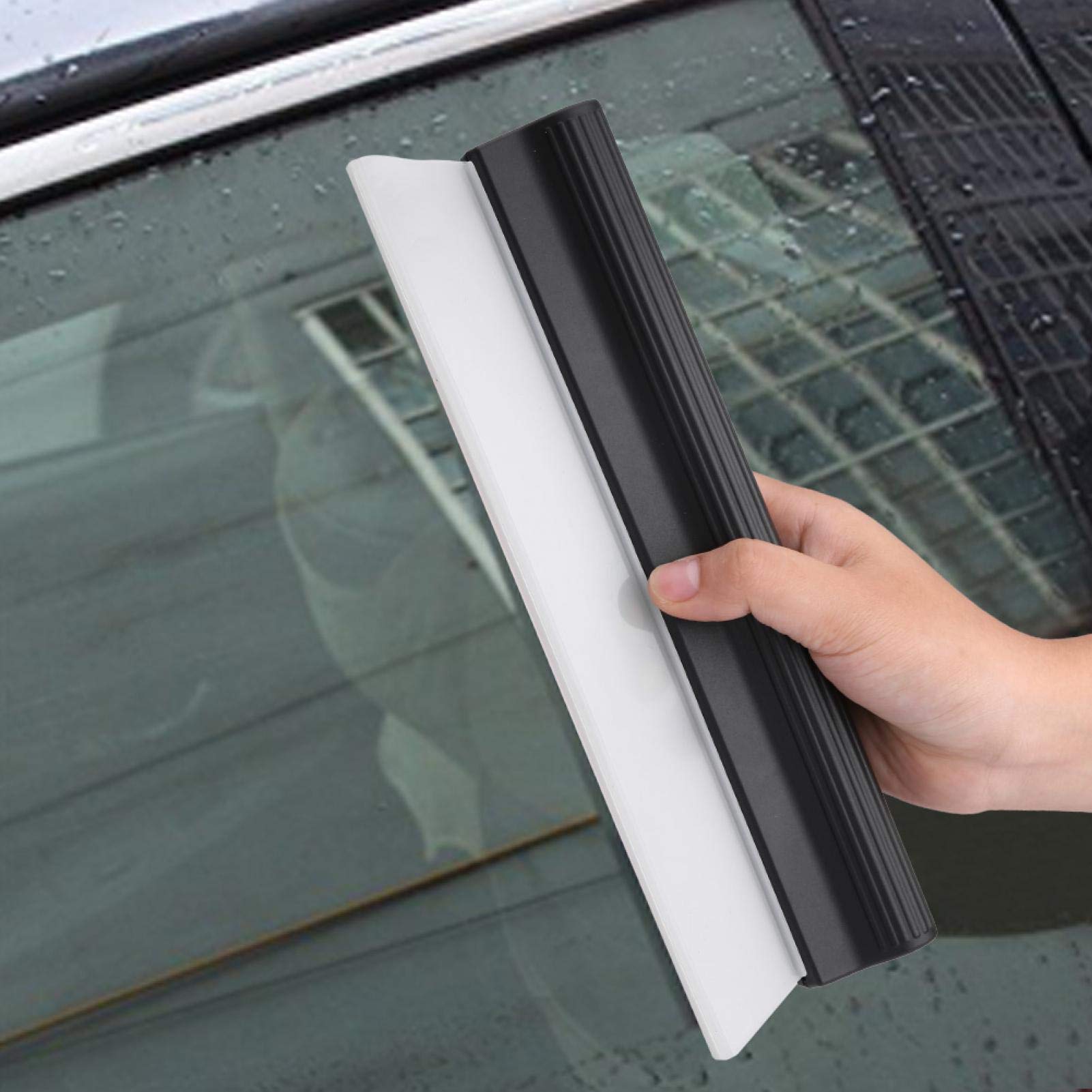 Silicone Car Water Scraper - Efficient Auto Window Cleaning Tool for Drying Water Stains, Perfect for Car Wash & Rainy Days