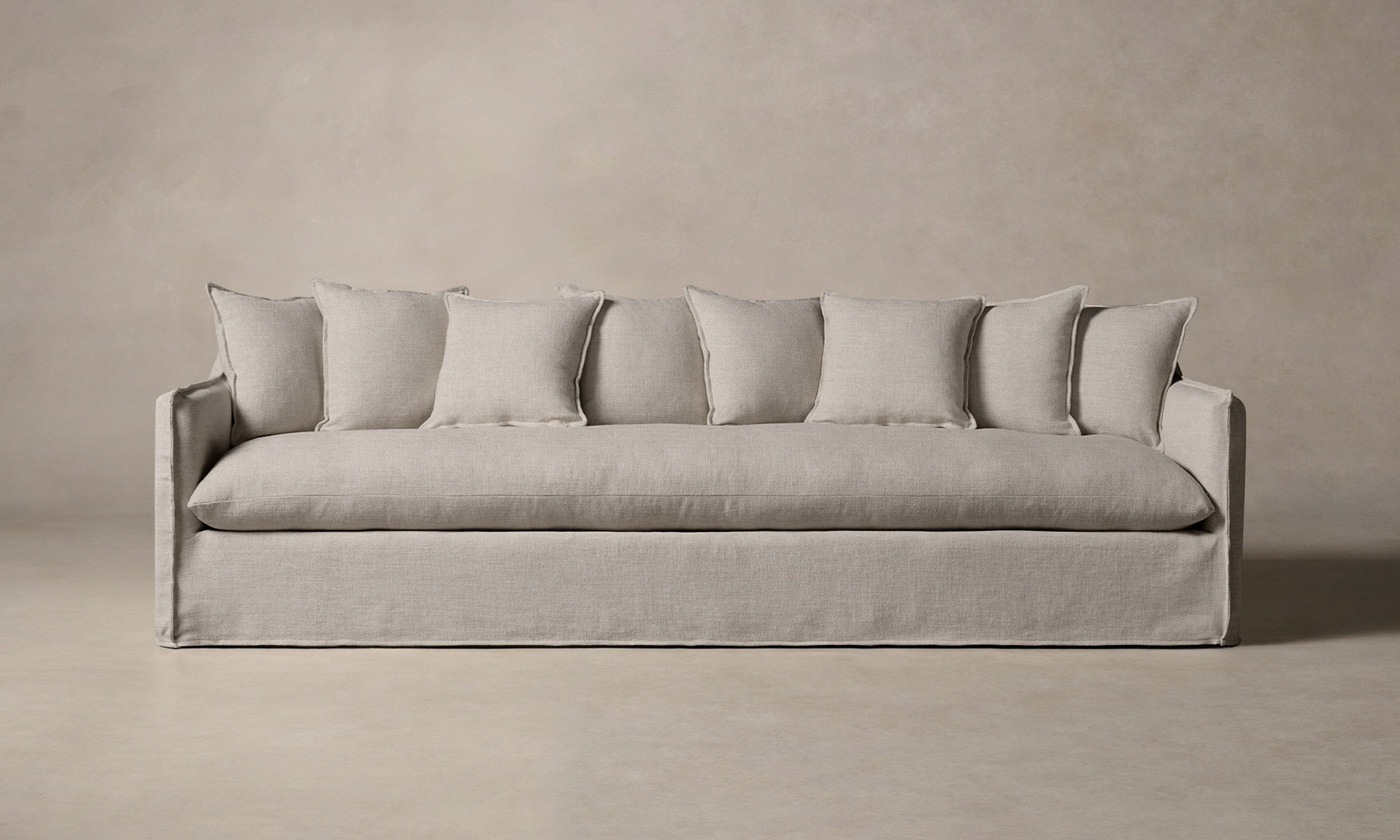 Premium Performance Linen Weave Cloud Dune Sectional Sofa - Modern Comfortable Living Room Furniture for Home Theater & Family Gatherings