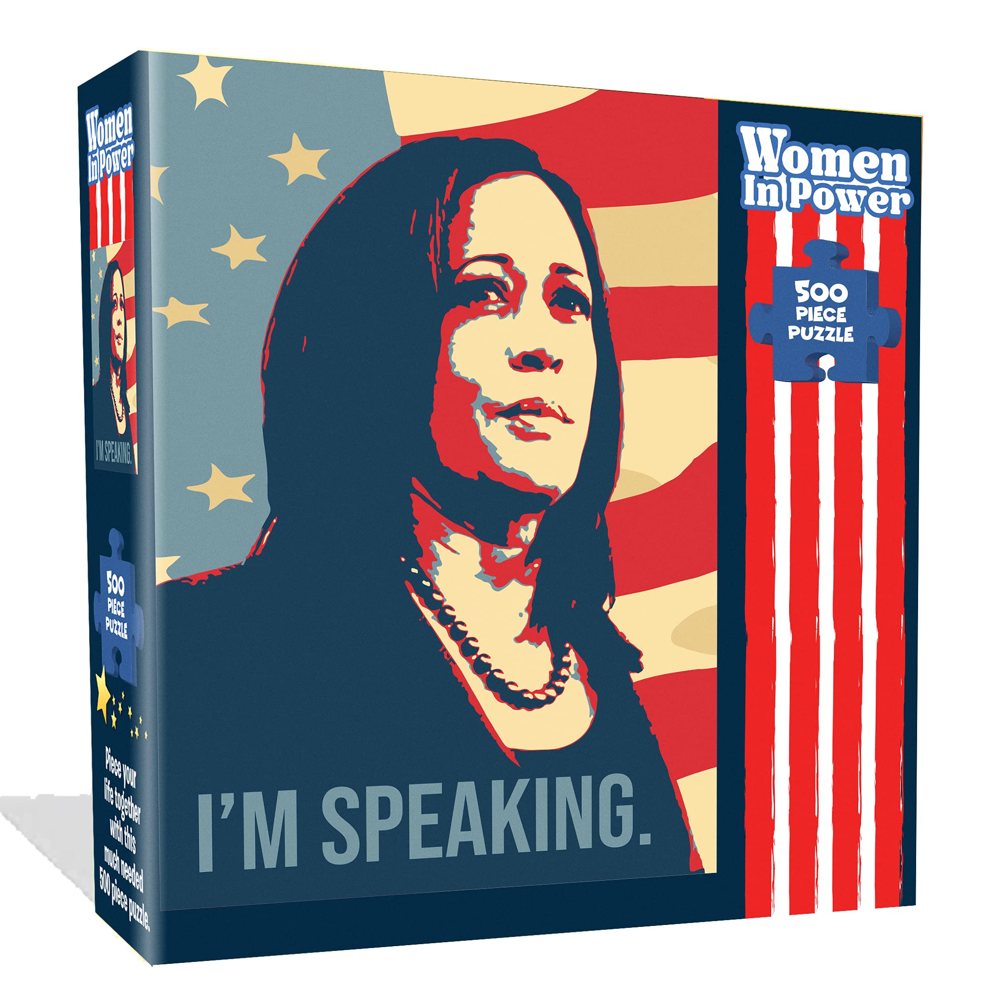 500 Piece Jigsaw Puzzle - Women in Power Collection Featuring Vice President Kamala Harris - 18x24 Inch Educational Puzzle for Kids & Adults - Perfect for Family Game Night, Classroom Activities & Feminist Empowerment Gifts