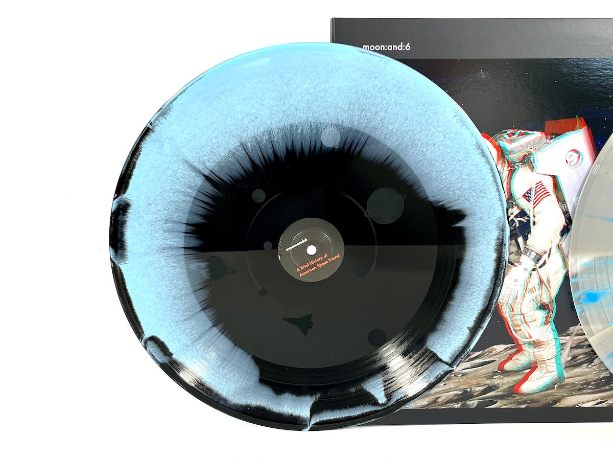 Moon & 6 Histories of American Space Travel - Deluxe Etching 2xLP Vinyl Record | NASA Space Exploration Music Collection | Perfect for Audiophiles & Space Enthusiasts