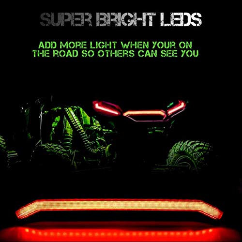 SLK-Lights RZR XP Center Tail Light - OEM Replacement for Polaris RZR XP 1000 Turbo & Sportsman 1000 XP (2019-2021) - Smoke Bundle Rear Accent Lamp for Enhanced Visibility & Off-Road Safety