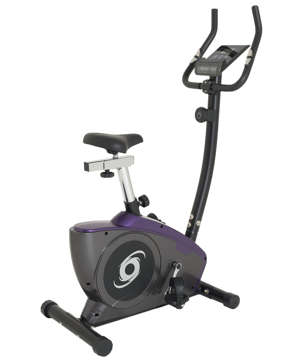 Best Upright Exercise Bike for Home Gym - Adjustable Magnetic Resistance Indoor Cycling Bike with LCD Monitor - Perfect for Cardio Workouts & Weight Loss