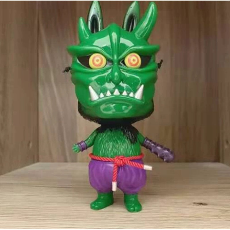 Labubu The Monsters X Oni Ninja Green Action Figure - 2019 Limited Edition Collectible Toy for Anime Fans | Perfect for Display, Gift Giving & Pop Culture Collections