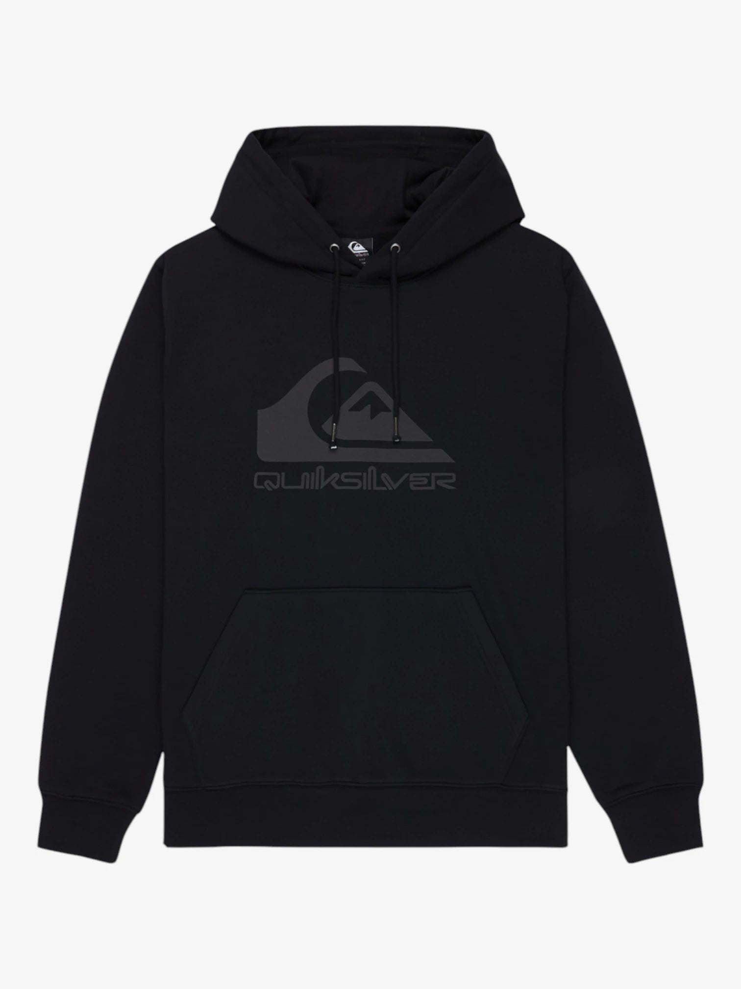 Quiksilver Cang Logo Hoodie - Men's Black Pullover Sweatshirt for Casual Wear & Outdoor Activities