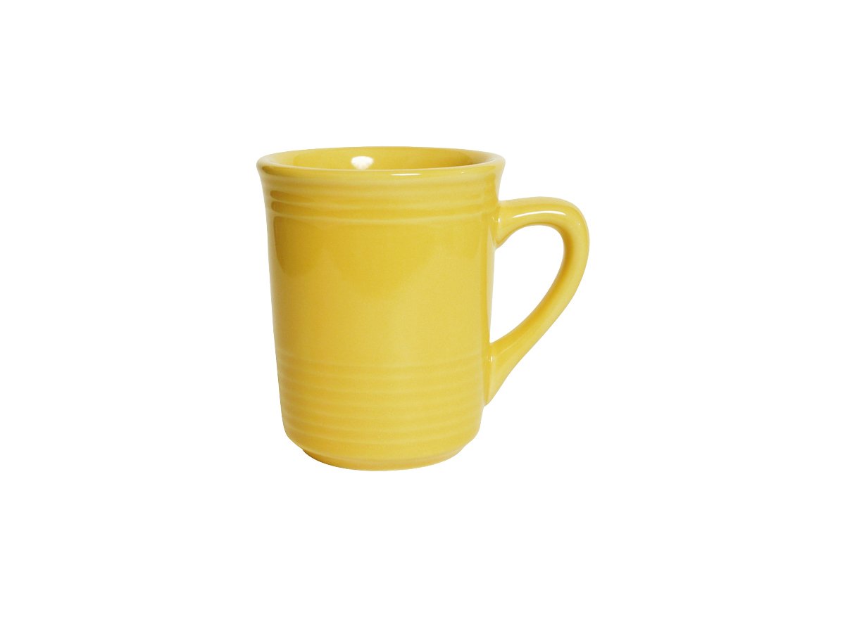 Tuxton China CSM-085 8 oz Ceramic Gala Mug - Microwave & Dishwasher Safe, Oven Proof, Durable Vitrified Ceramic (Pack of 24) - Perfect for Restaurants, Cafes, and Home Use