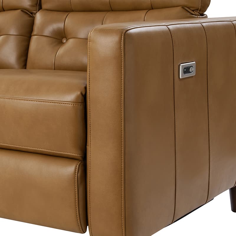 Viktor Mid Century Modern Oversized Power Reclining Sectional Sofa with Adjustable Headrests - Comfortable L-Shaped Couch for Living Room, Home Theater & Family Gatherings
