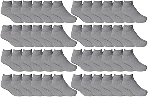 Men 48 Pack Gray Ankle