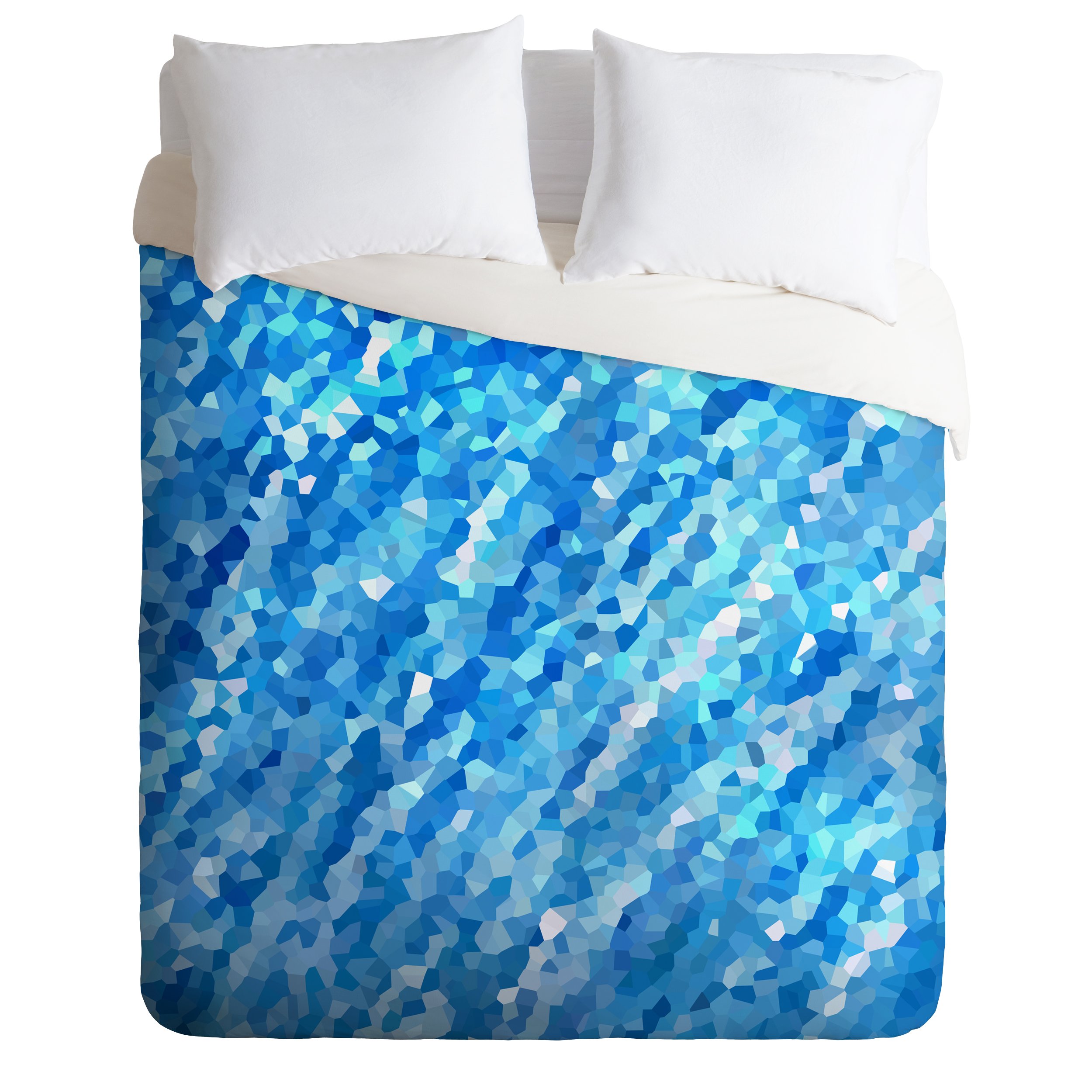 Deny Designs Rosie Brown True Blue Duvet Cover Set - Twin/Twin XL Size, Soft & Stylish Bedding for Teens & Adults - Perfect for Modern Bedrooms & Dorm Decor