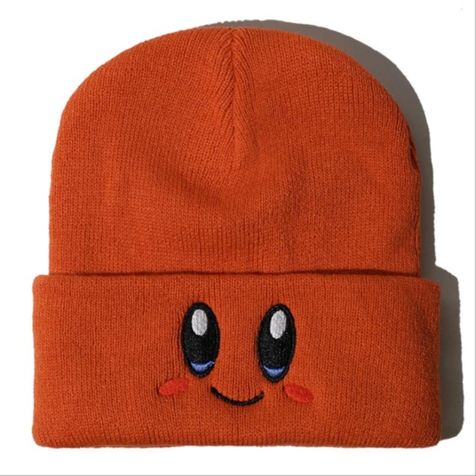UKKO Beanie Hat with Eye Embroidery - Stretchy Cartoon Knit Skull Cap for Women - Warm Winter & Fall Hat - Perfect for Outdoor Activities, Casual Wear & Gift Giving