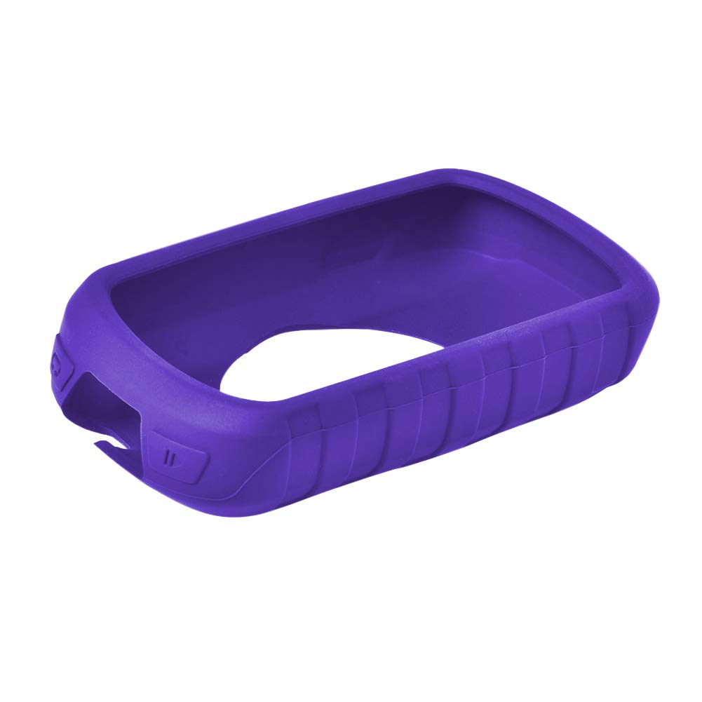 Garmin Edge 830 Bike Computer Case - Shockproof Silicone Protective Cover with Screen Protector for Cycling GPS | Purple | Durable Bicycle Accessories for Mountain & Road Biking