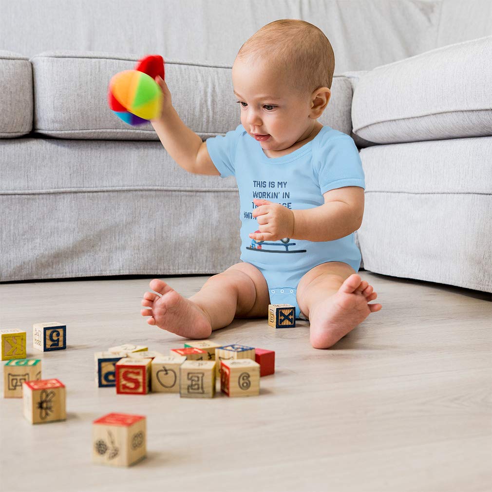Cute Rascals Baby Bodysuit - 'Working in the Garage with Daddy' Cotton Onesie for Father's Day - Perfect for Father-Child Bonding & DIY Projects