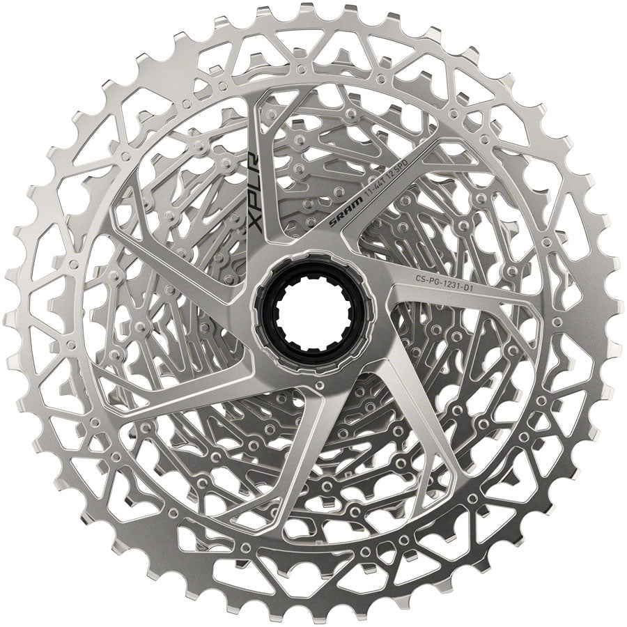 SRAM XPLR PG 1231 12-Speed Cassette - 11-44T, Silver, D1 - Perfect for Gravel & Adventure Biking