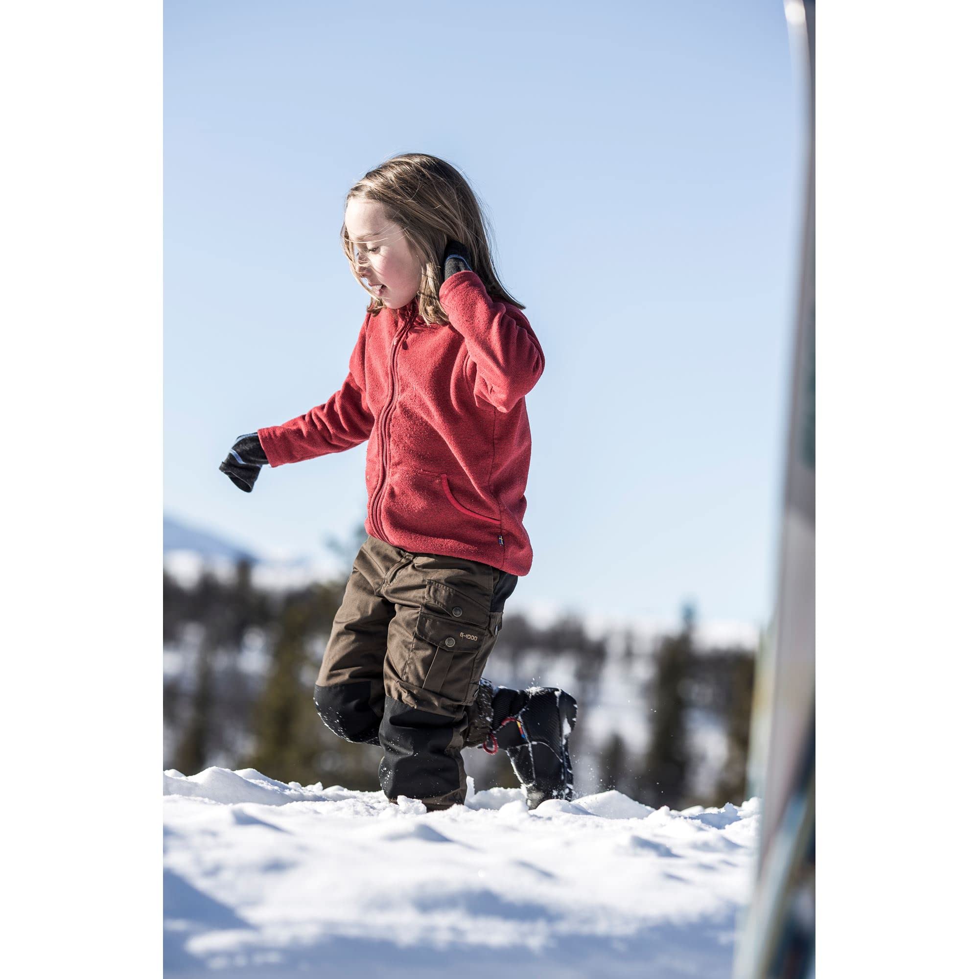 Fjallraven Kids Vidda Padded Trousers - Unisex Outdoor Pants for Hiking & Camping (Size 146, Mountain Blue) - Durable & Comfortable for Active Children