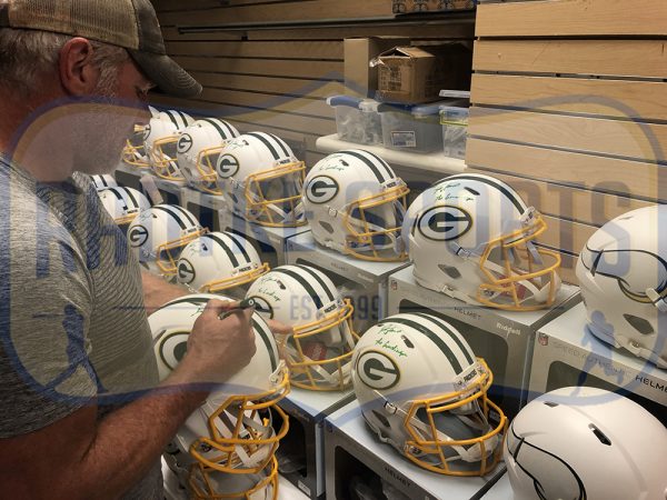 Authentic Brett Favre Signed Green Bay Packers NFL Helmet - Limited Edition of 44 with 