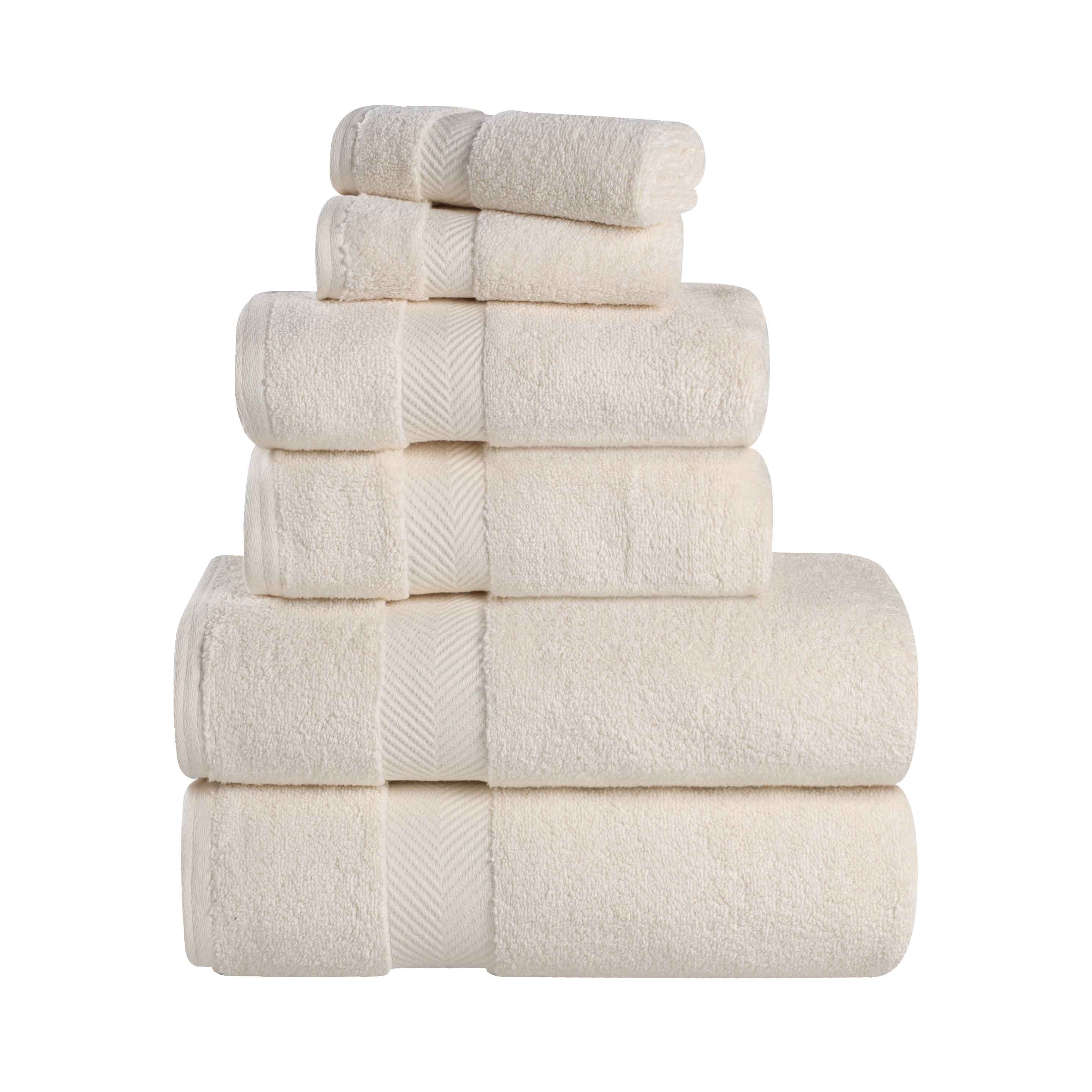 Premium 6-Piece Zero Twist Cotton Towel Set - Ultra Soft, Absorbent & Quick-Drying Bath Towels for Spa, Gym, and Luxury Home Use