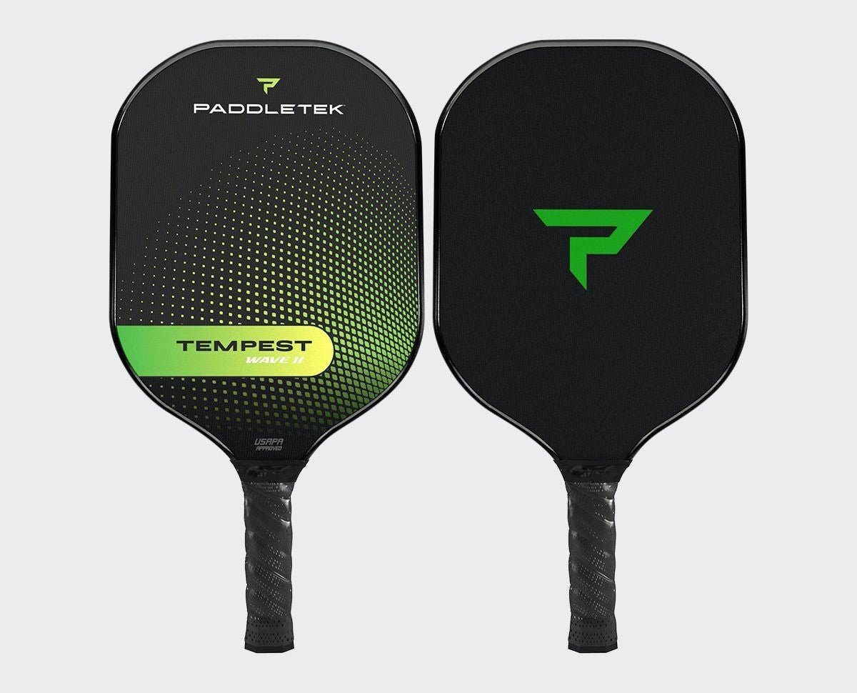 Paddletek Tempest Wave II Pickleball Paddle - Premium Graphite Face & Polymer Core - USAPA Approved for Tournament Play - Perfect for Indoor/Outdoor Courts & Competitive Games