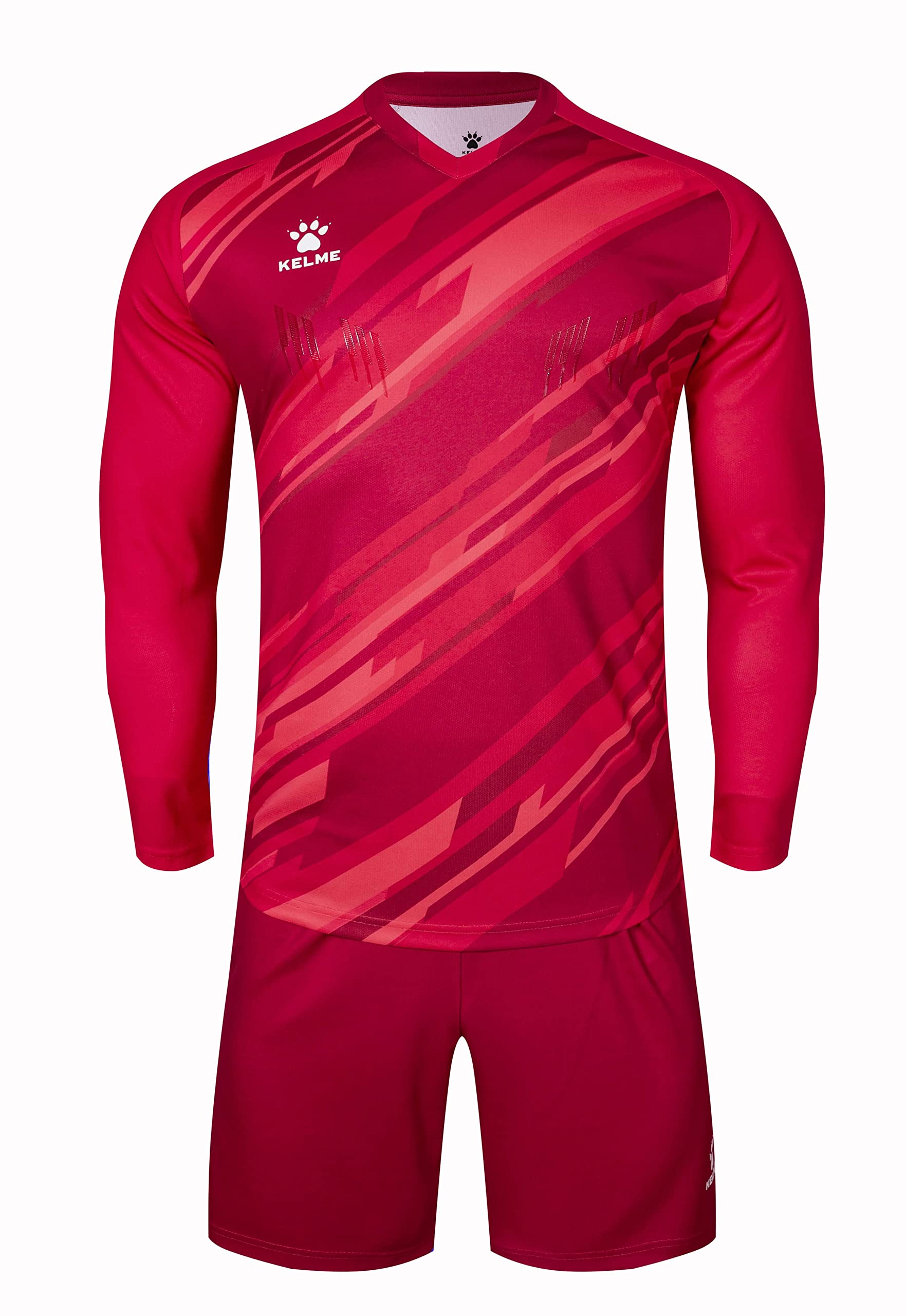 KELME Pro Soccer Goalkeeper Jersey Set - Padded Goalie Shirt, Shorts & Socks for Men & Kids | Breathable Football Uniform for Training & Match Play