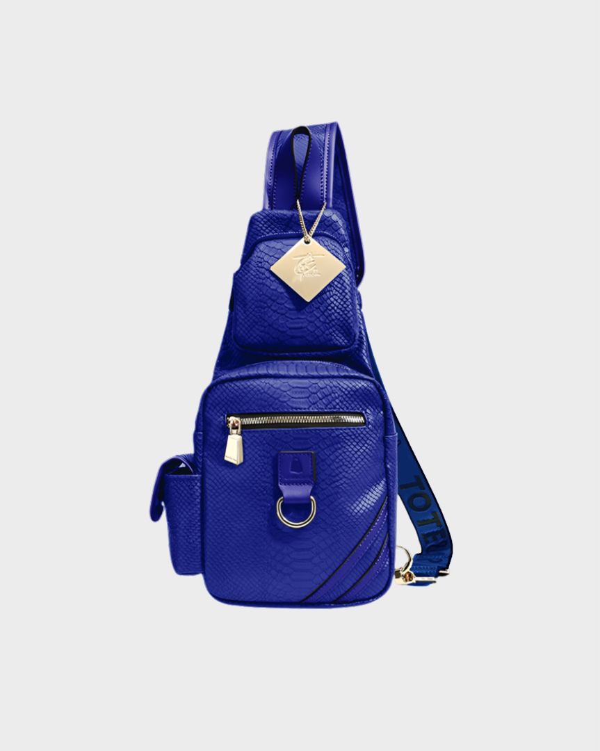 Apollo 1 Tear Drop Crossbody Bag in Royal Blue - Stylish & Compact Shoulder Purse for Women | Perfect for Travel, Shopping & Everyday Use