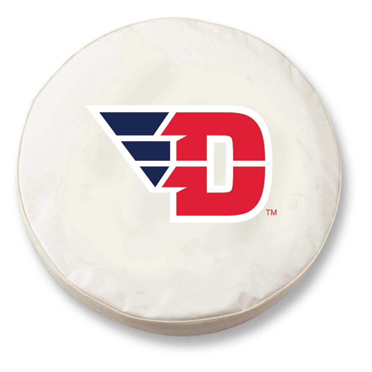 Holland Bar Stool Co. Dayton Flyers HBS White Vinyl Fitted Spare Tire Cover - Perfect for Jeep, SUV & Truck Accessories, Outdoor Adventures & Tailgating