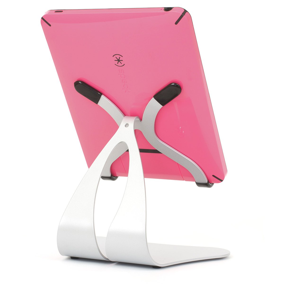Thought Out Stabile 2.0 Steel Stand Silver - Premium iPad Stand Made in USA - Durable Metal Tablet Holder for Apple iPad Pro/Air/Mini - Perfect for Home Office, Desk Work & Video Calls