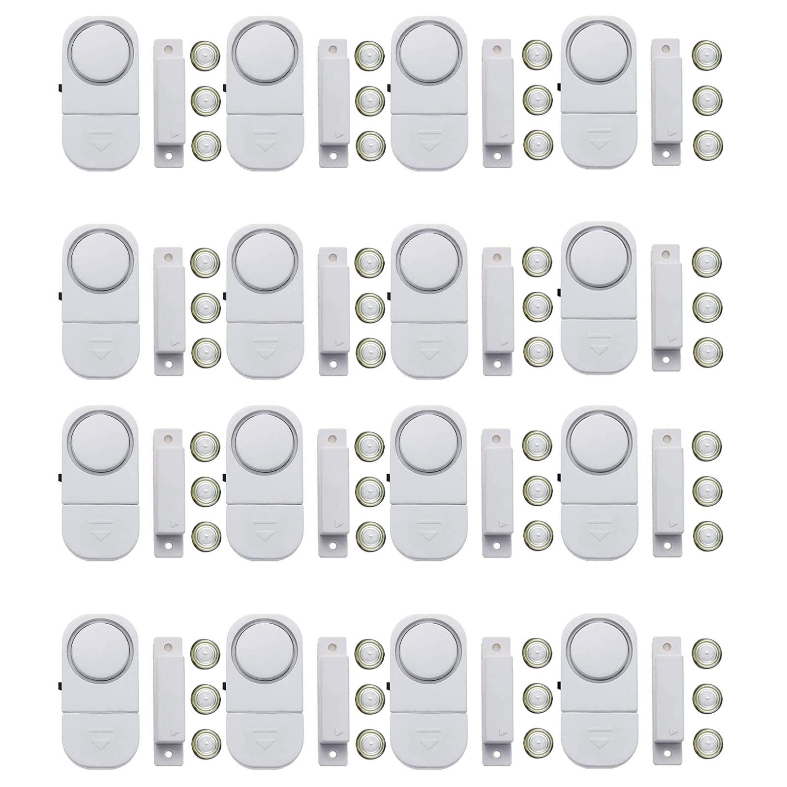 16 Pack Wireless Window and Door Alarm Sensors - Home Security System, Child Safety Alarm for Doors & Windows, Pool Safety Alarm for Kids & Toddlers | Ideal for Home, Apartment, Office & Pool Areas