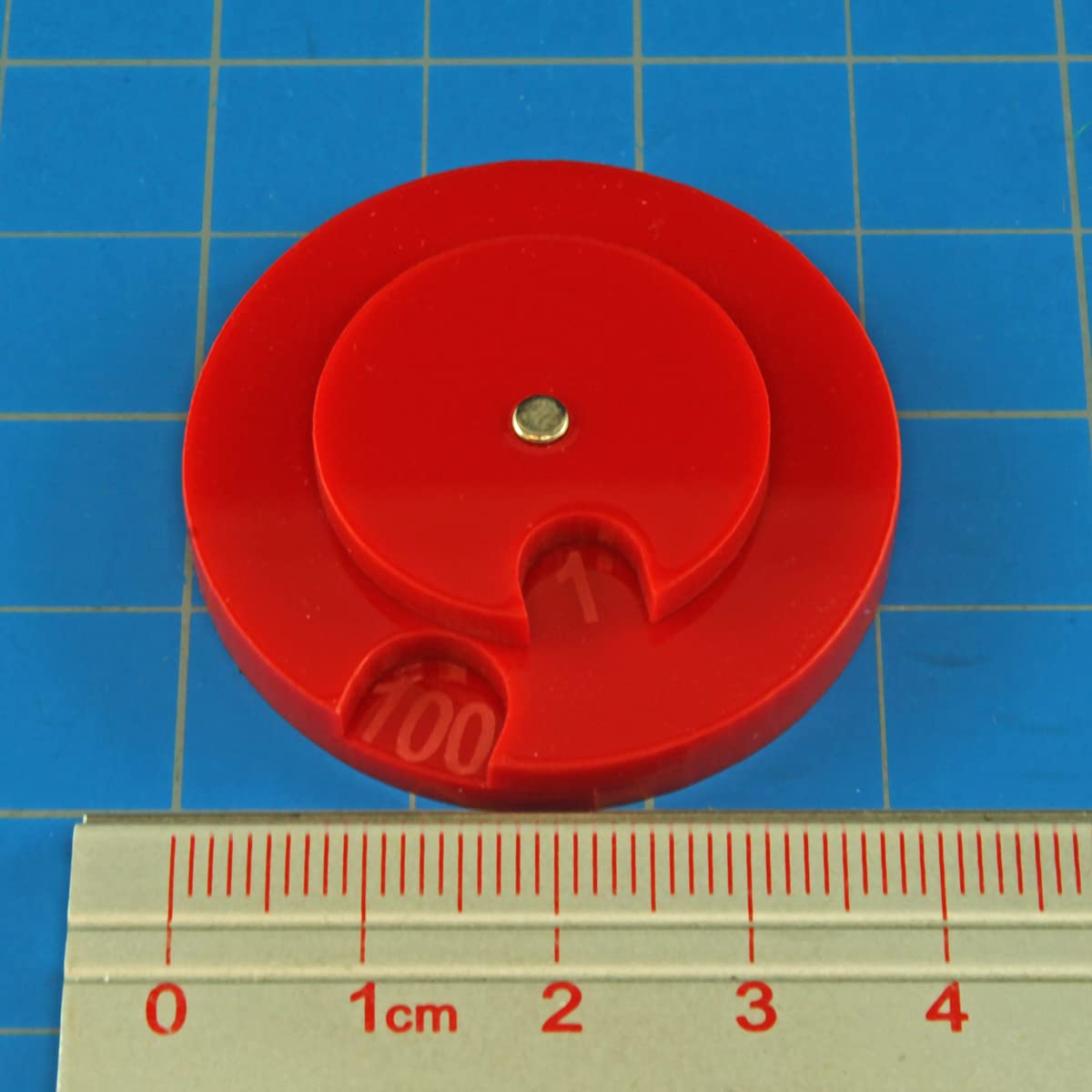 LITKO Circle Combat Dials - Wound & Health Tracker for Tabletop RPG Games, Life Counter for MTG, Collectible & Living Card Games (0-100 Red) - Perfect for Dungeons & Dragons, Magic: The Gathering & Warhammer Sessions