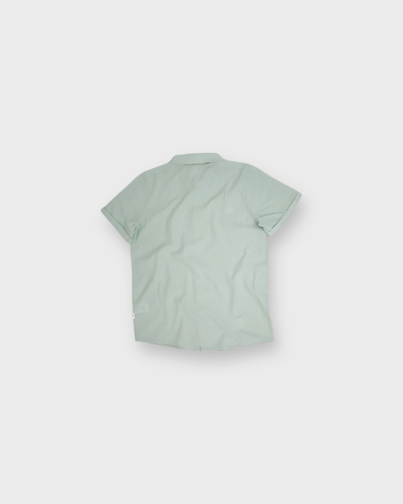 Men's Linen Short Sleeve Shirt - Breathable Summer Casual Button Down Shirt for Outdoor Activities, Beach Wear, and Office Casual Style