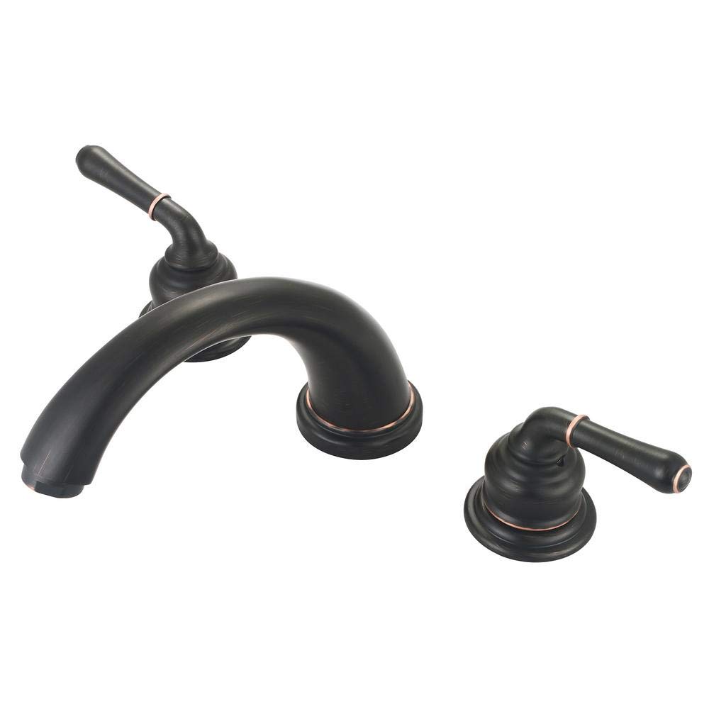 Olympia P-1131T-MZ Two Handle Roman Tub Faucet Set - Moroccan Bronze Finish - Bathroom Sink & Bathtub Faucet for Modern & Classic Bathrooms