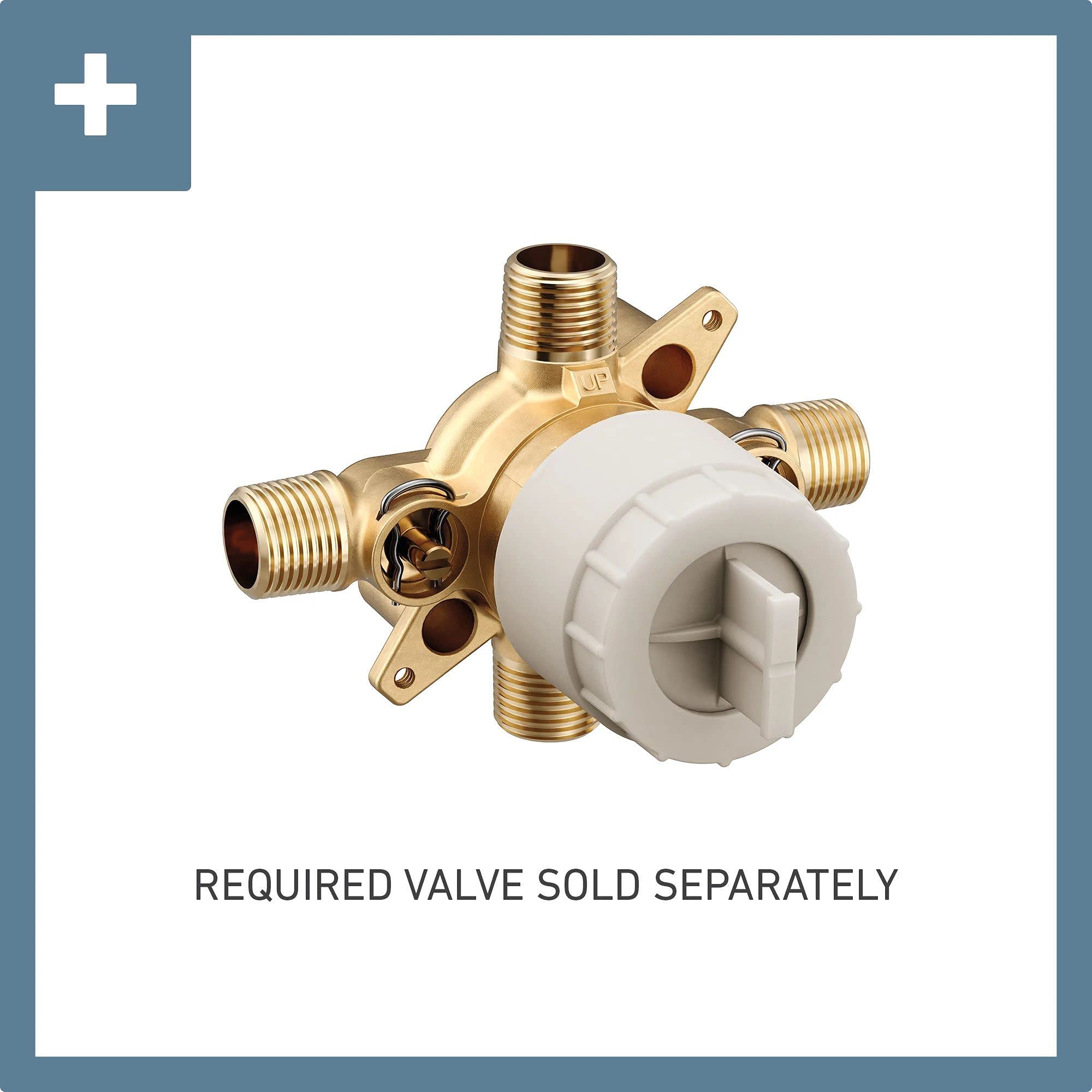 Moen UT2151ORB Brantford M-CORE 2-Series 1-Handle Shower Trim Kit in Oil Rubbed Bronze - Shower Valve Required - Perfect for Bathroom Renovation & Modern Home Upgrade
