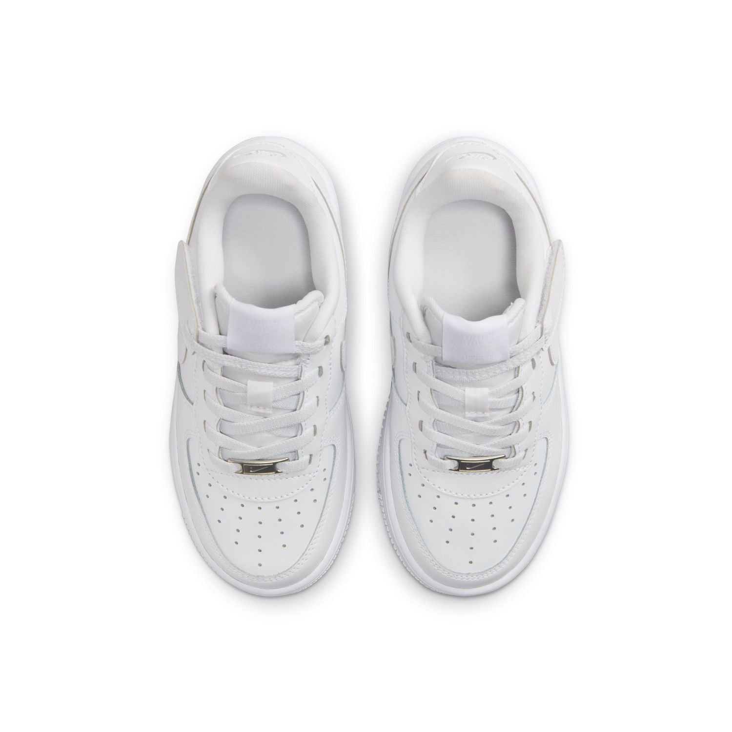 Kids Force 1 Low Easyon 'Triple White' Sneakers - Lightweight Comfortable Athletic Shoes for Boys & Girls - Perfect for School, Sports, and Everyday Wear