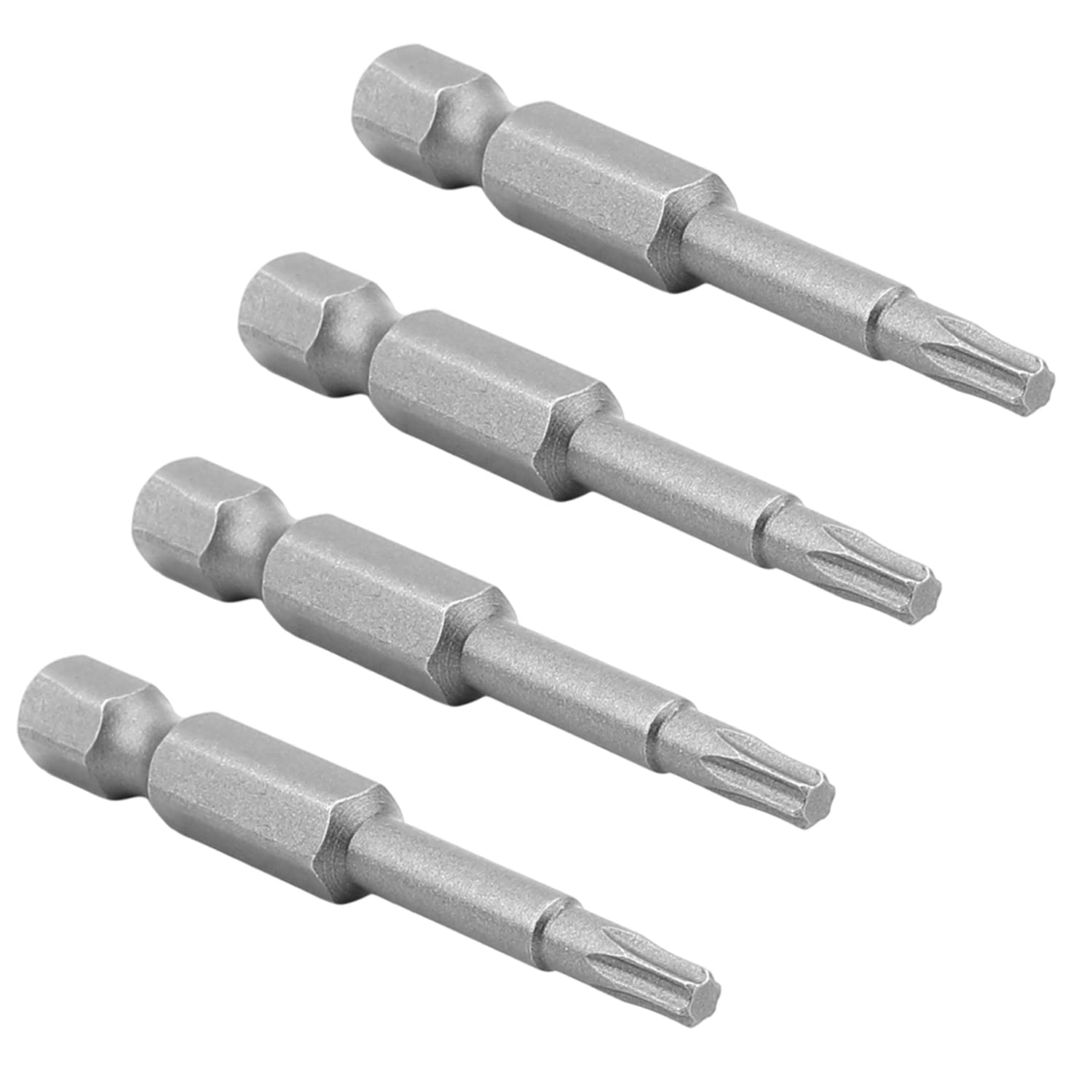 10Pcs T15 Magnetic Torx Screwdriver Bits Set - 1/4 Inch Hex Shank, S2 Steel Construction (50mm Length) - Professional Repair Tool Kit for Electronics, Furniture & Automotive Maintenance