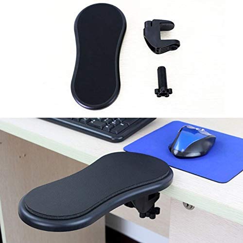 Ergonomic Adjustable PC Wrist Rest & Mouse Pad - Rotating Arm Stand Holder for Computer Desk, Home Office Health Care Support - Perfect for Gaming, Typing, and Long Work Sessions