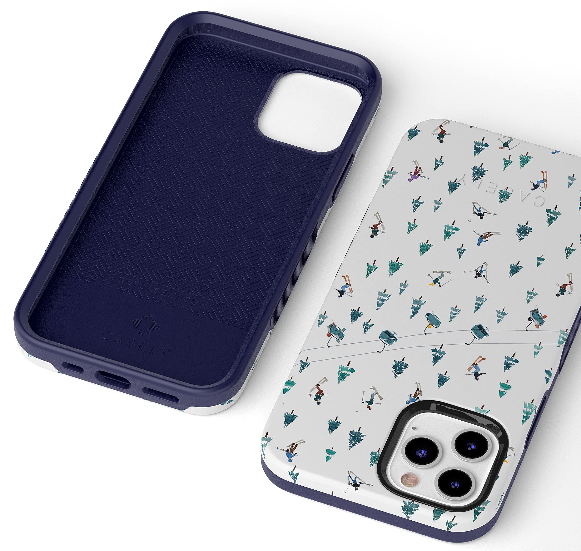 Casely iPhone 12/12 Pro Case with MagSafe - Après Ski Design 
