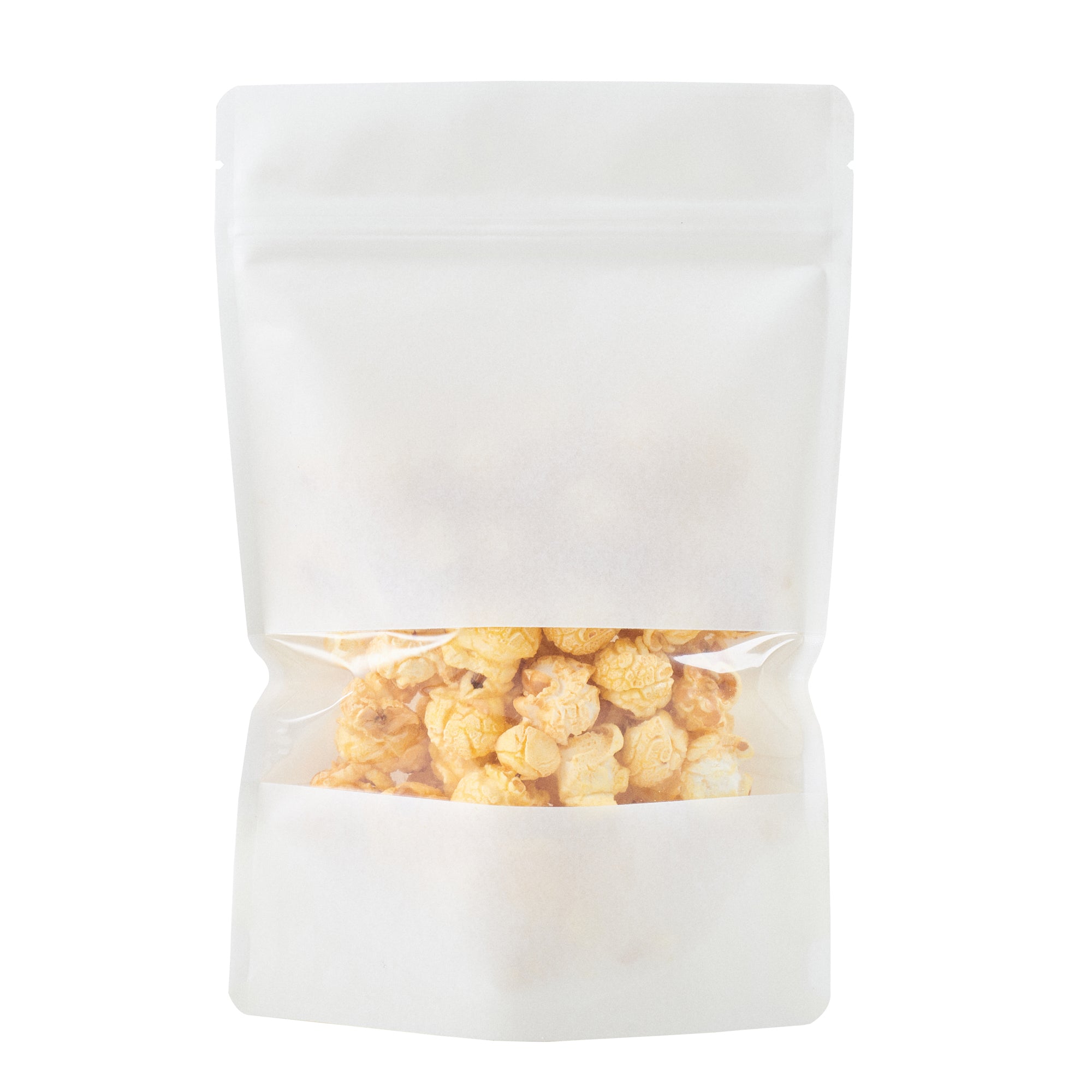 White Plastic Large Window Heat Sealable Bags 9x6x1.5 Inches - 100 Count Box for Food Storage, Retail Packaging & Crafts